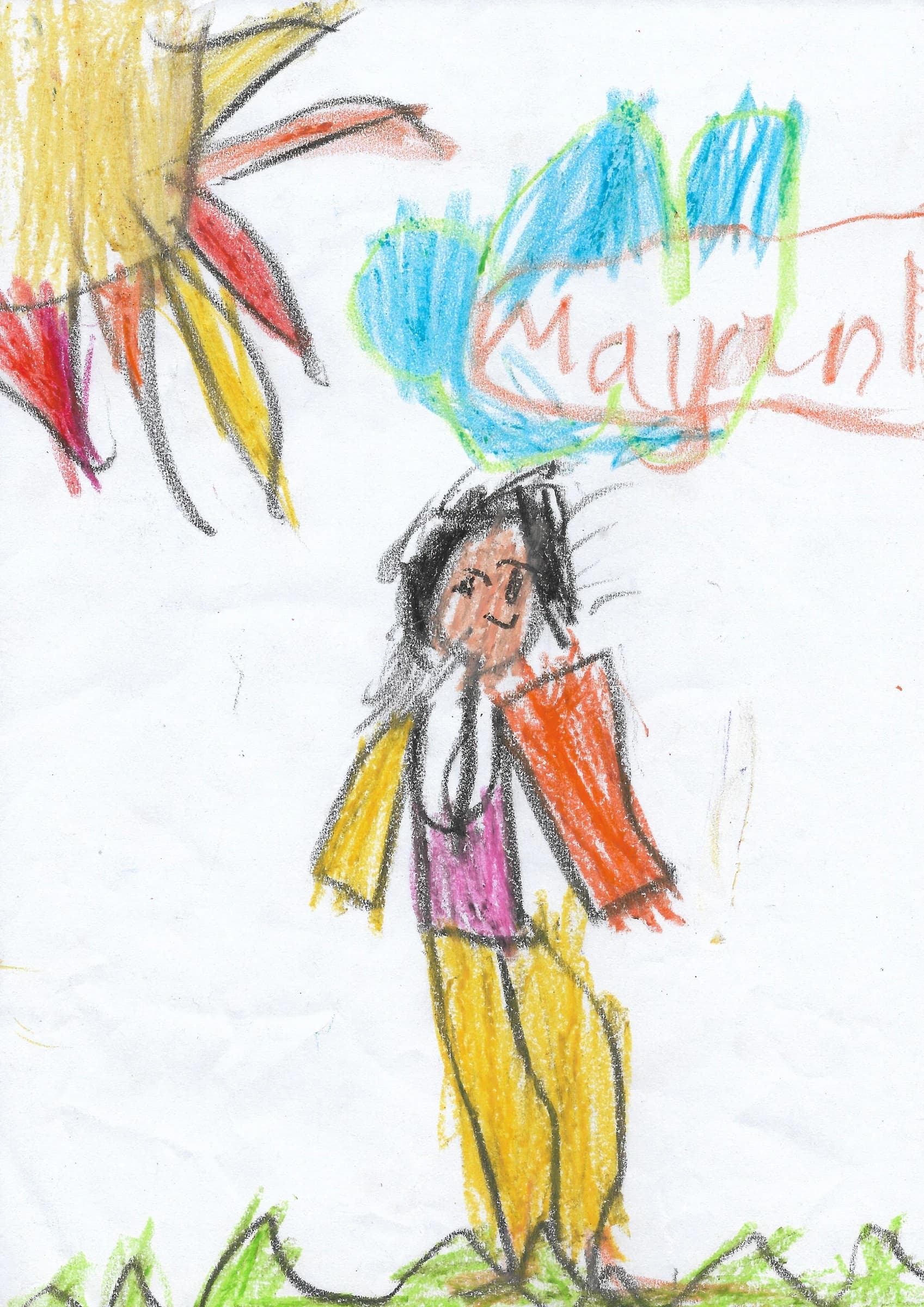 A scanned artwork by Mayank.