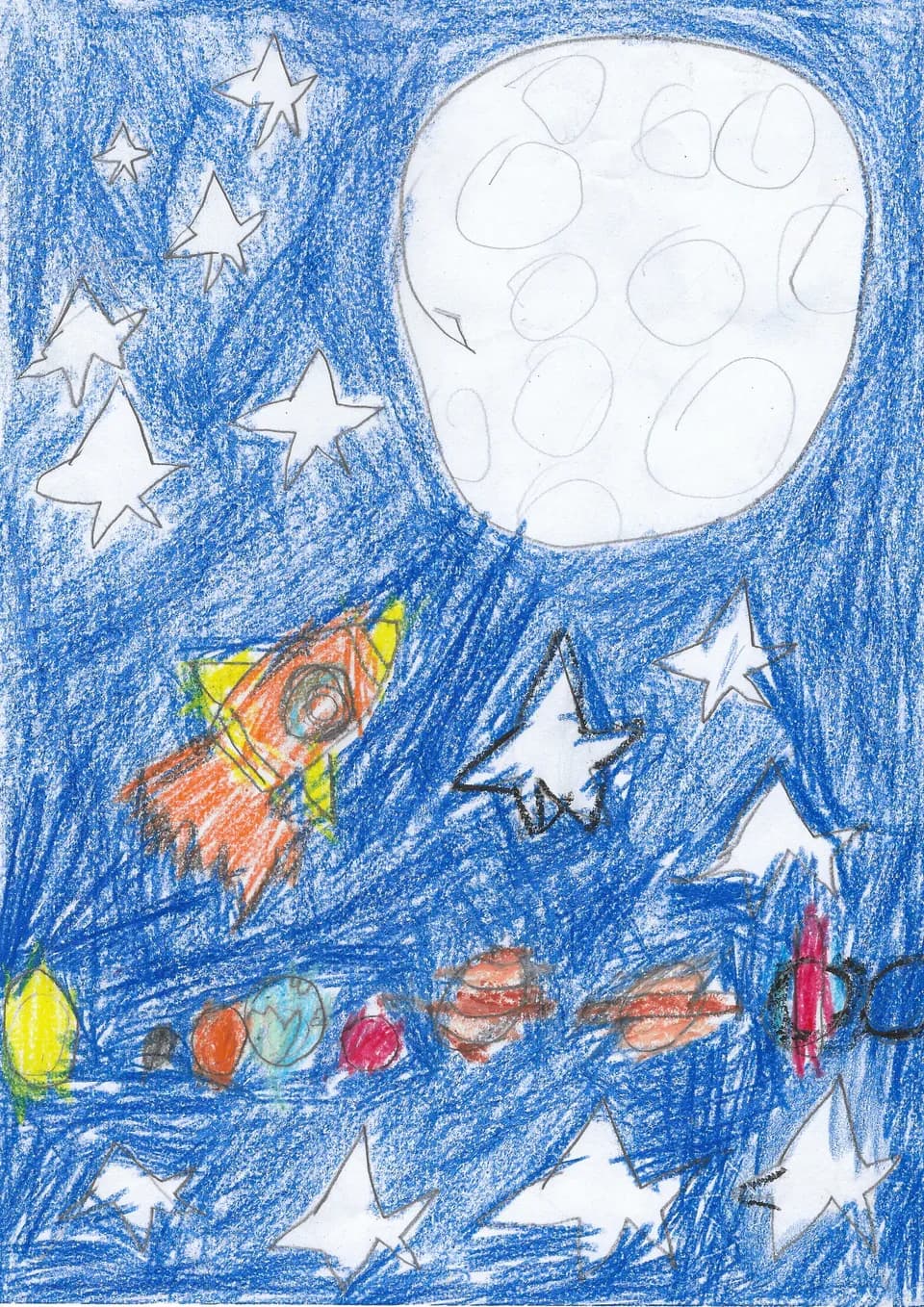 A scanned artwork by Mayank.