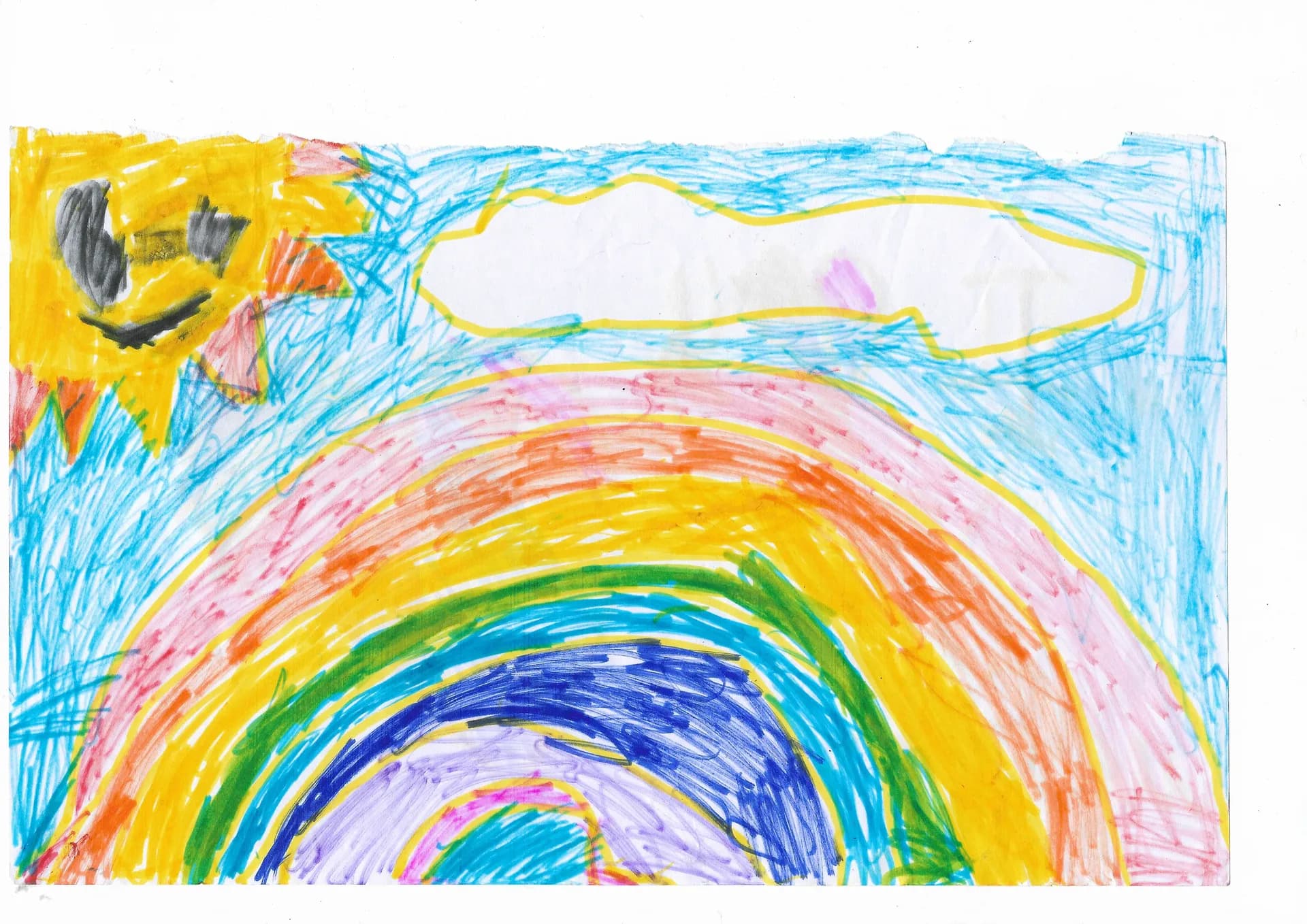 A scanned artwork by Mayank.