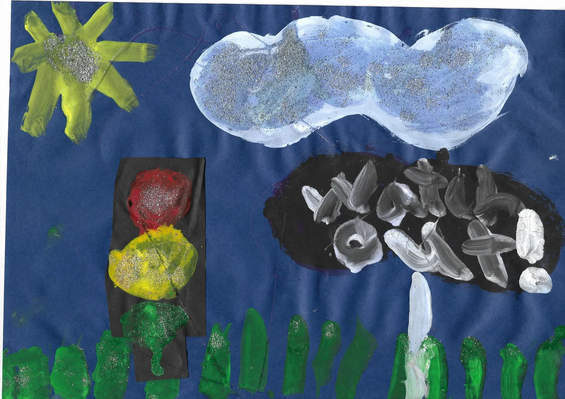 A scanned artwork by Mayank.