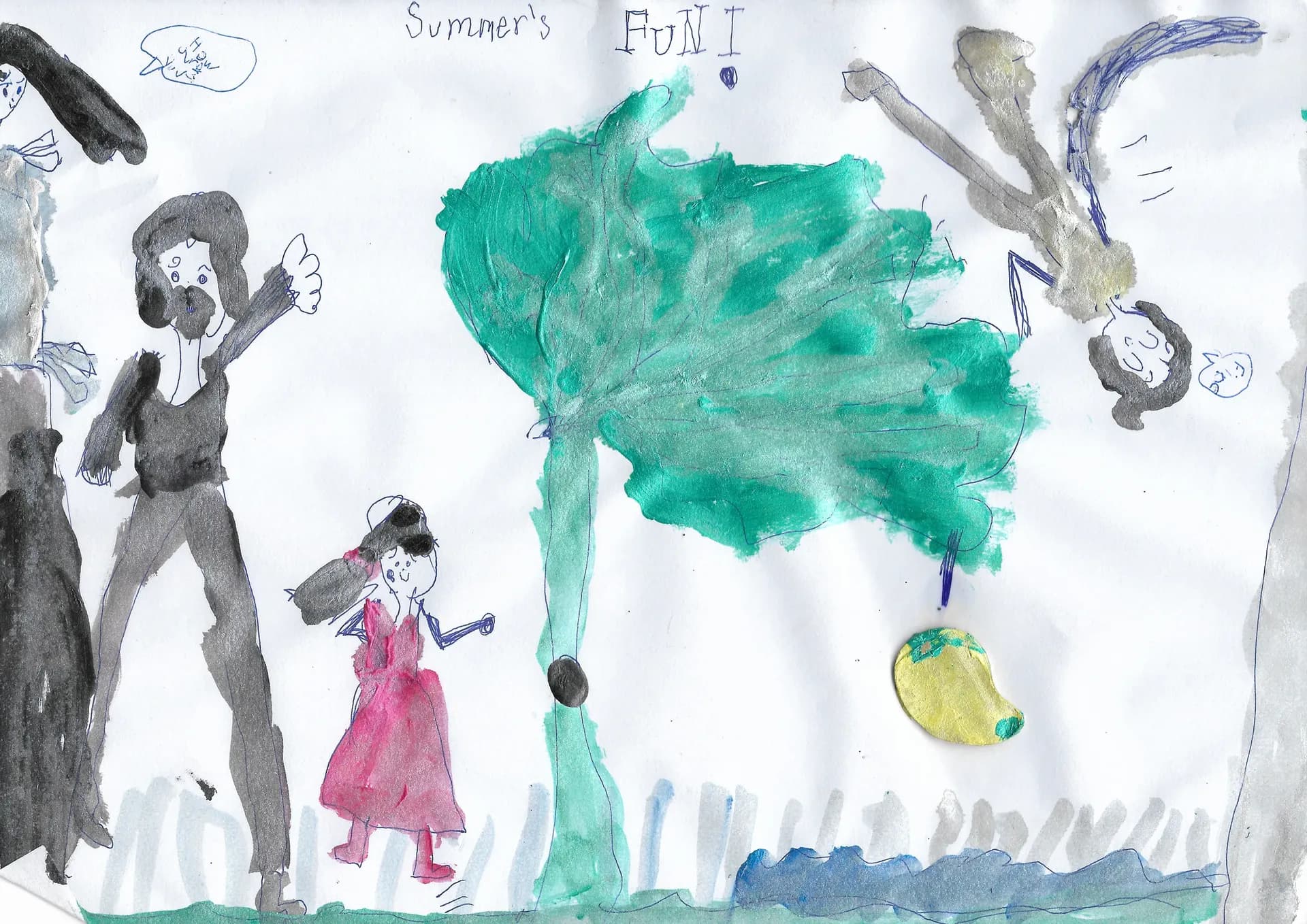 A scanned artwork by Mayank.