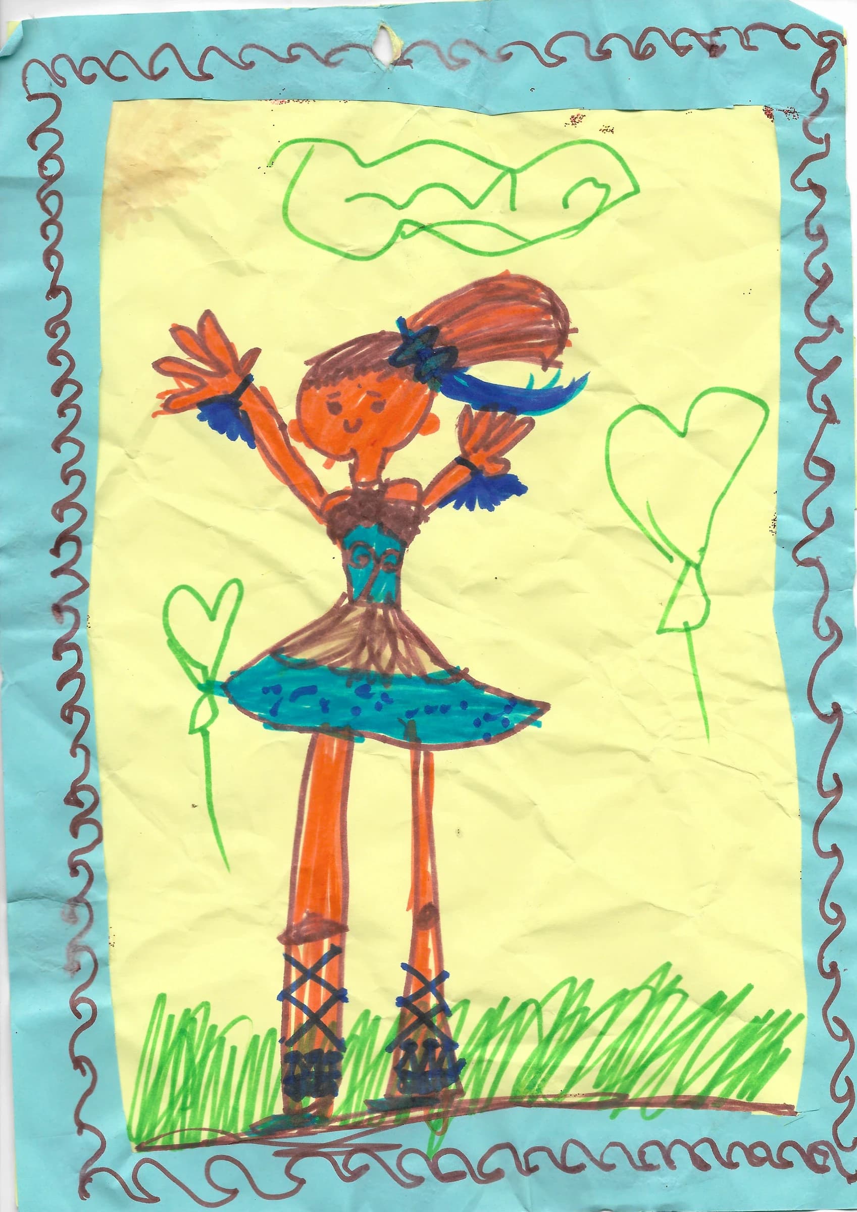 A scanned artwork by Mayukha.