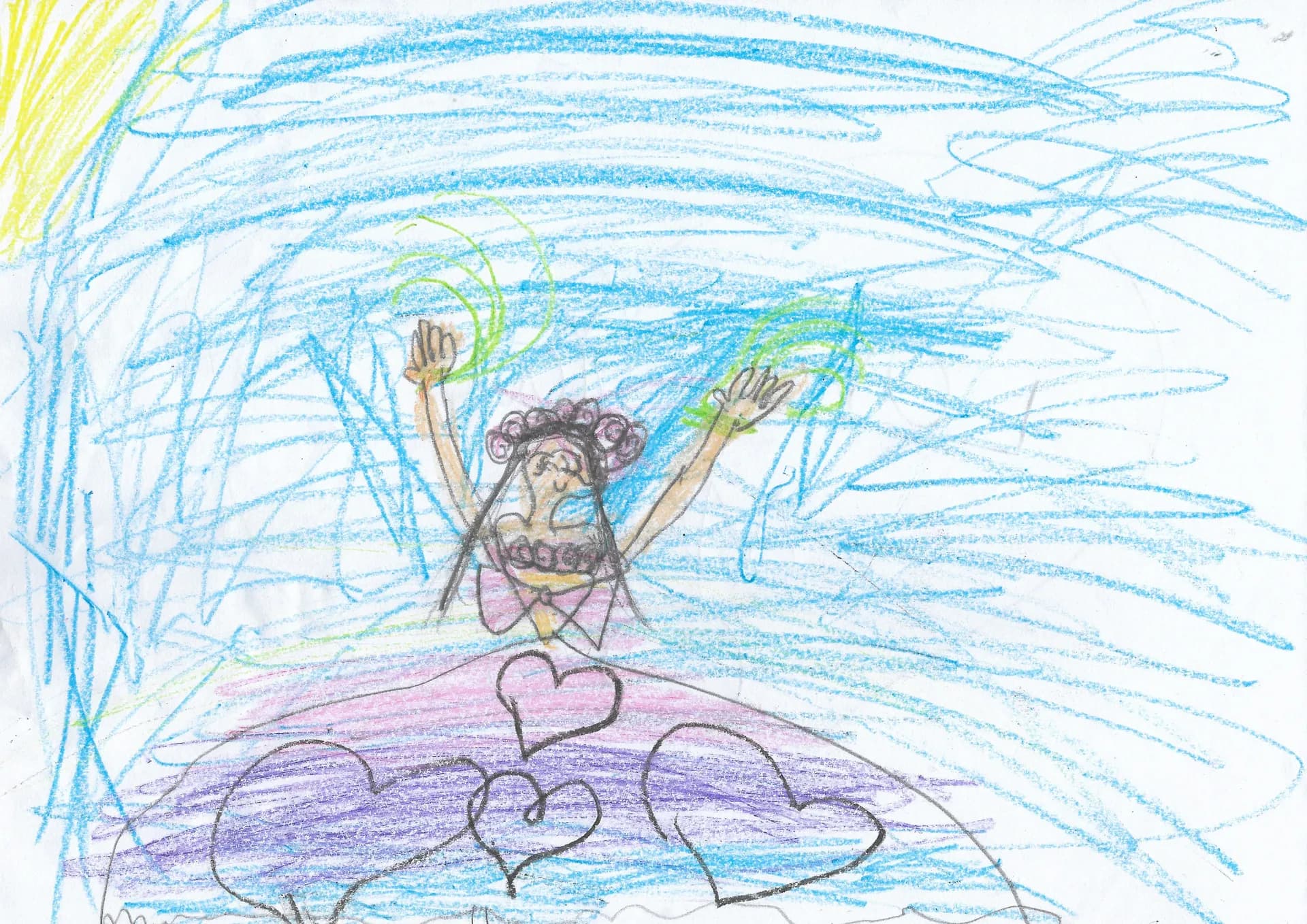 A scanned artwork by Mayukha.