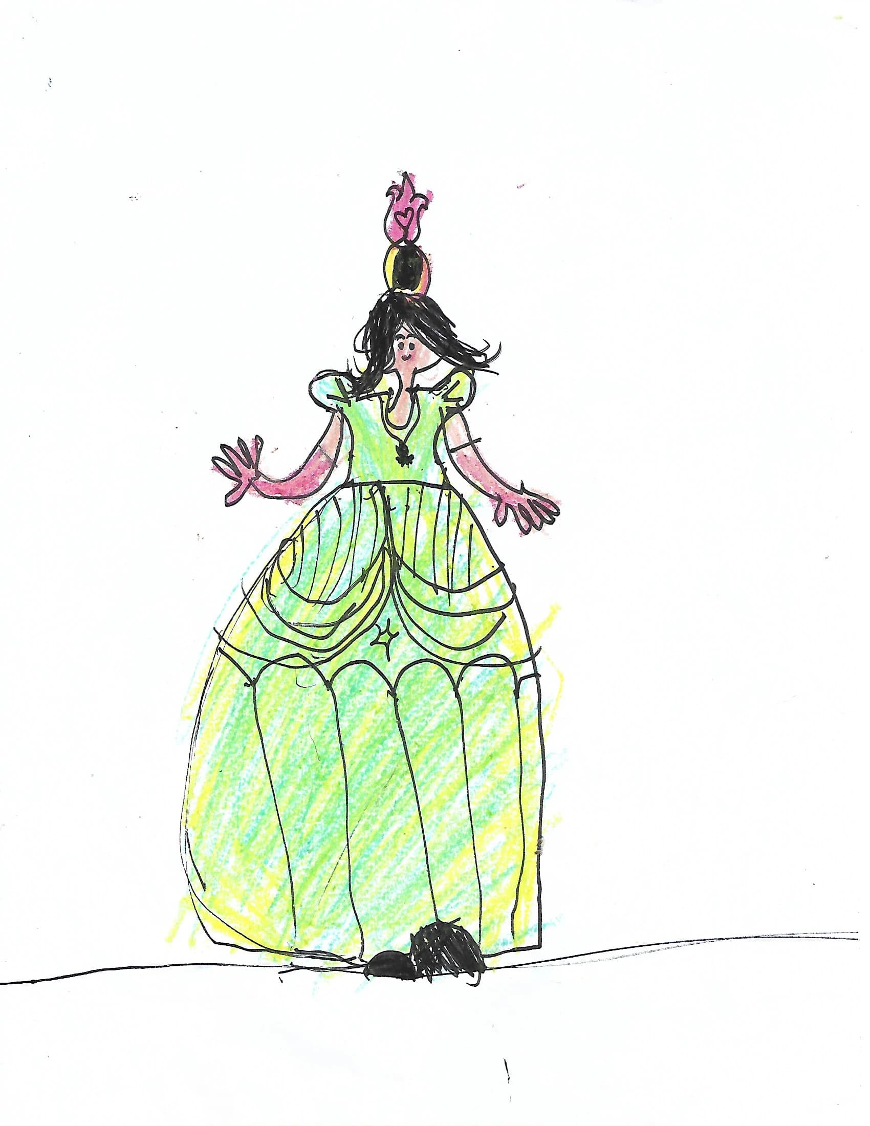 A scanned artwork by Mayukha.