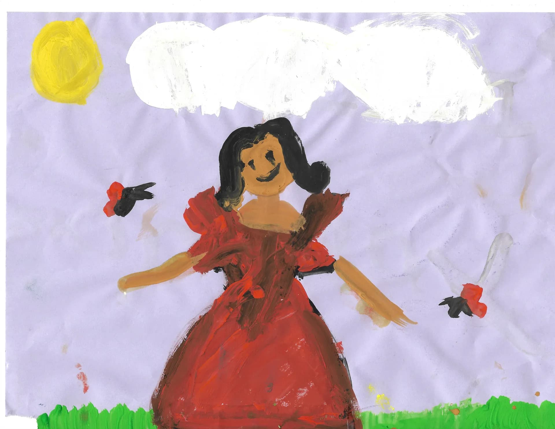 A scanned artwork by Mayukha.