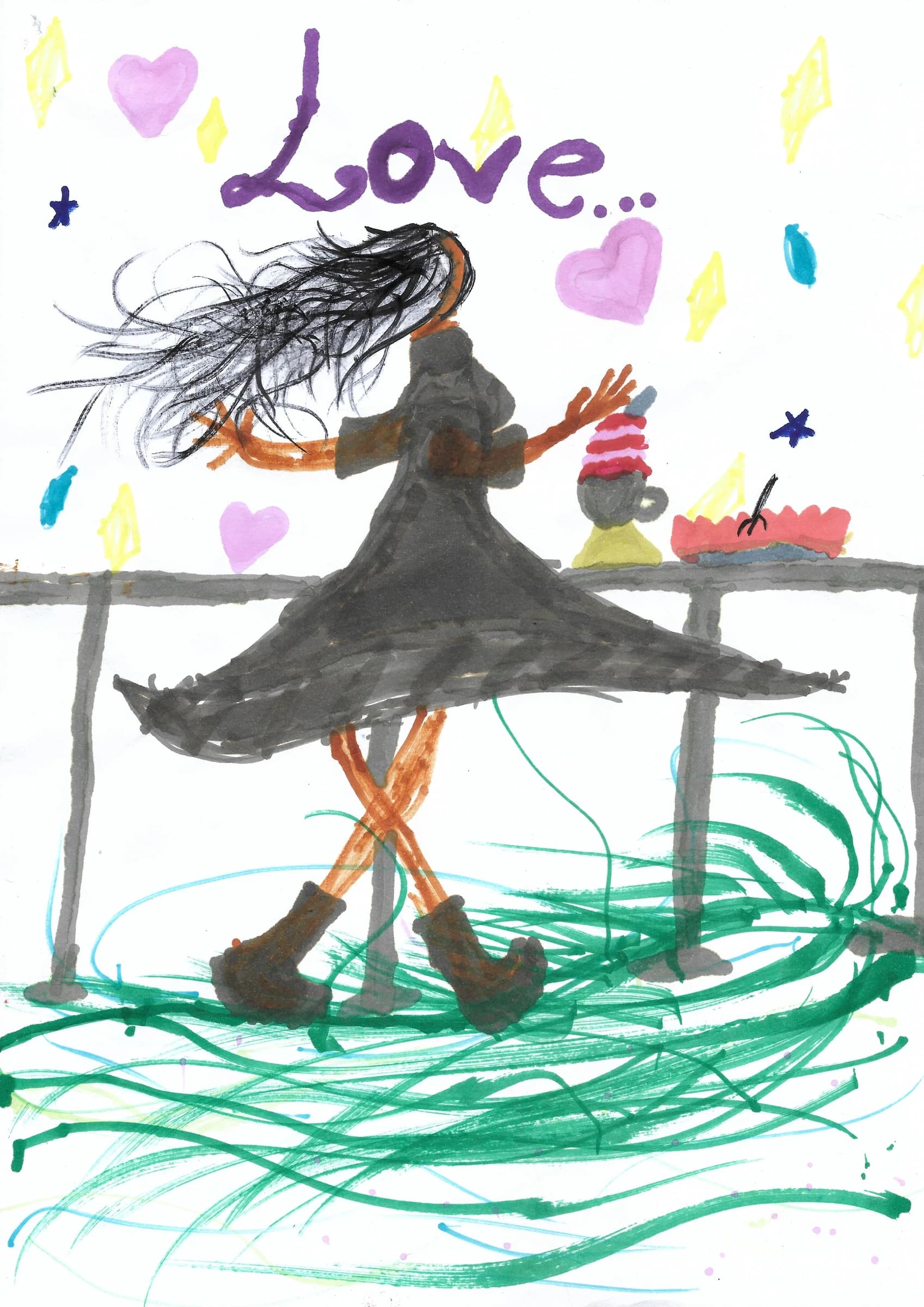 A scanned artwork by Mayukha.