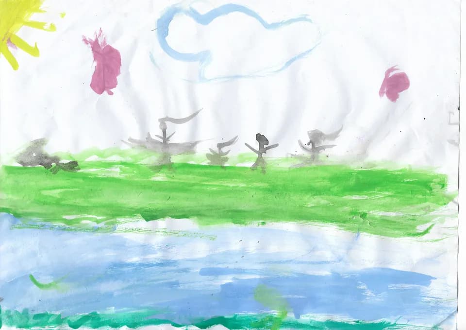 A scanned artwork by Mayukha.