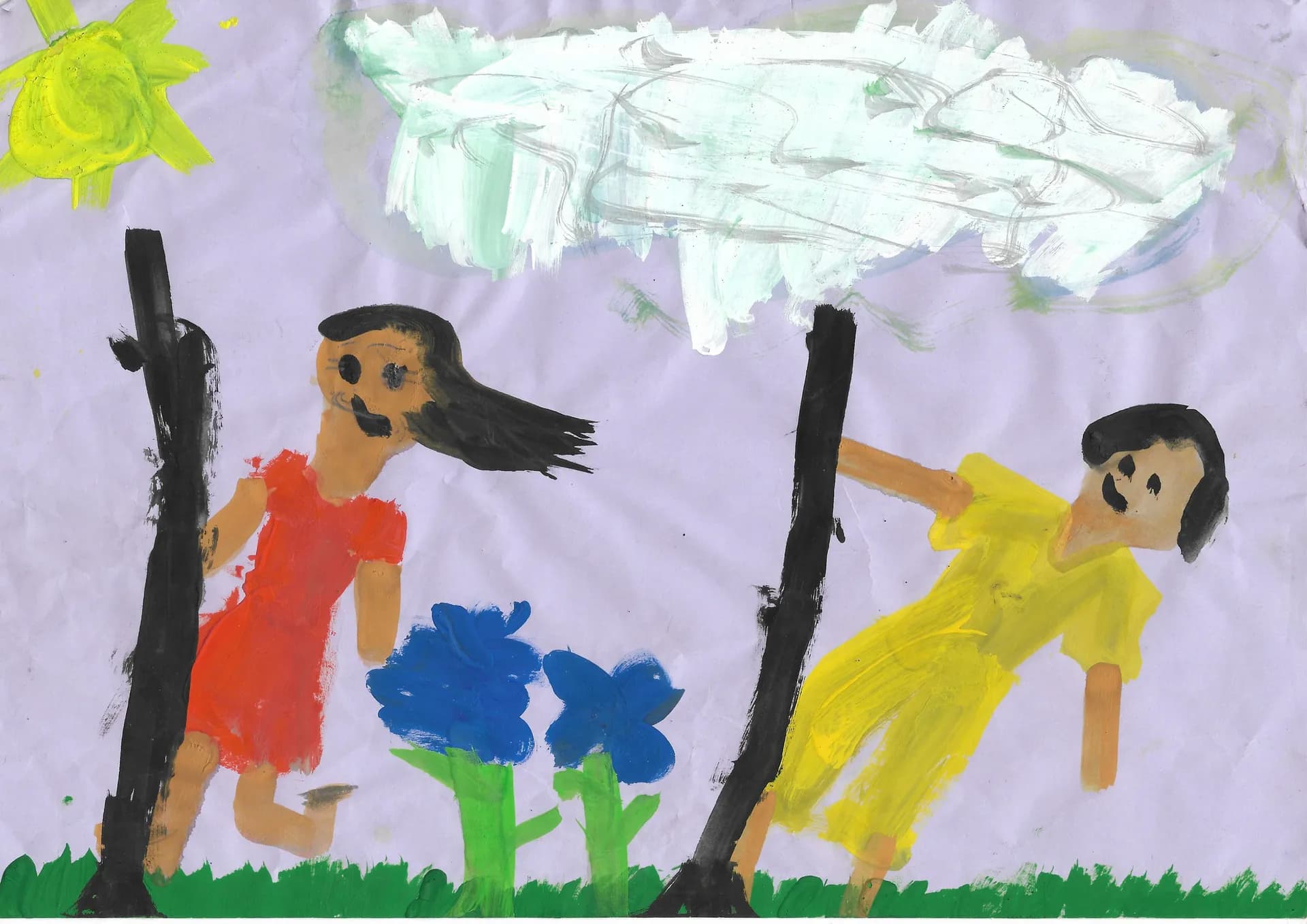 A scanned artwork by Mayukha.
