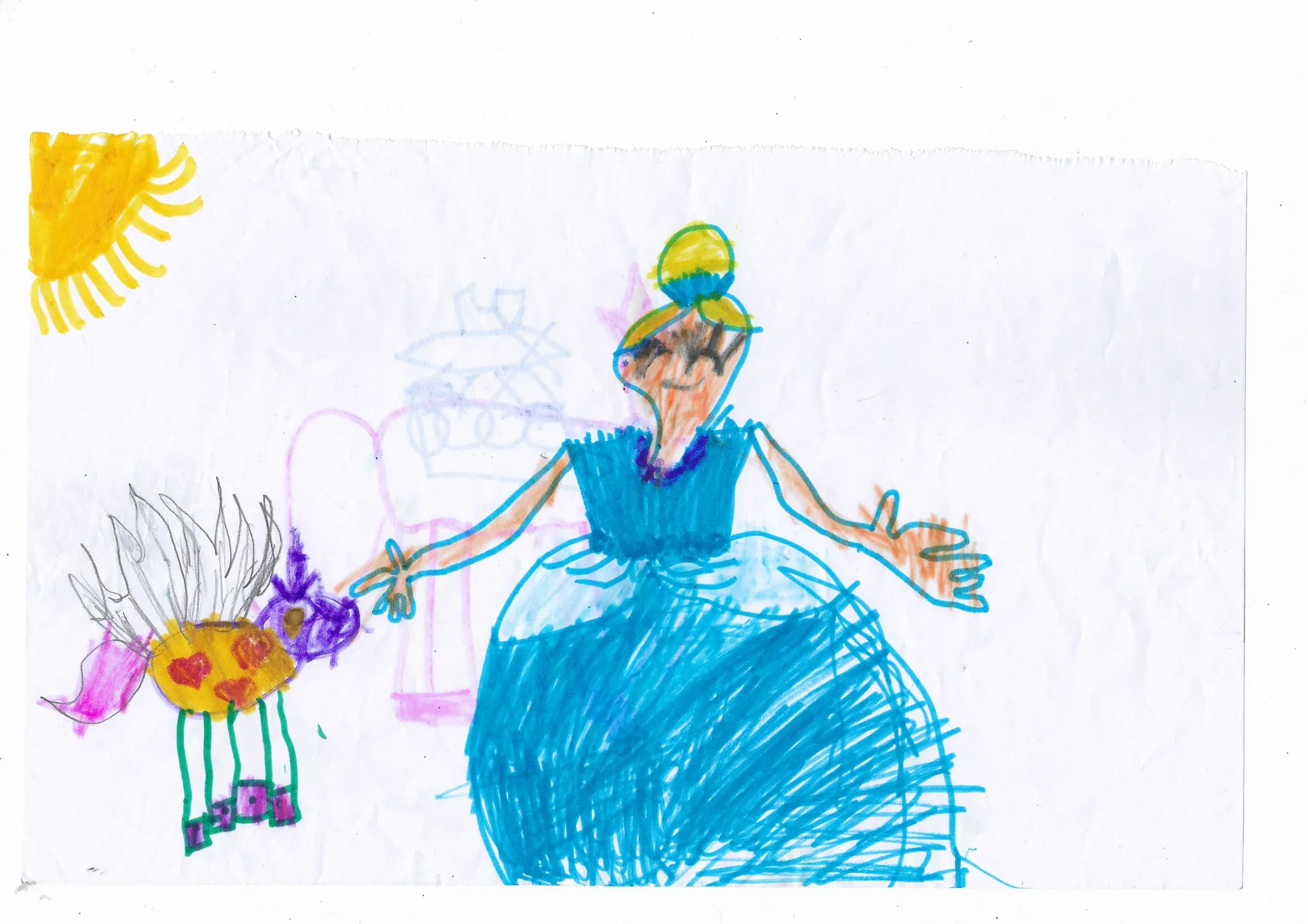 A scanned artwork by Mayukha.